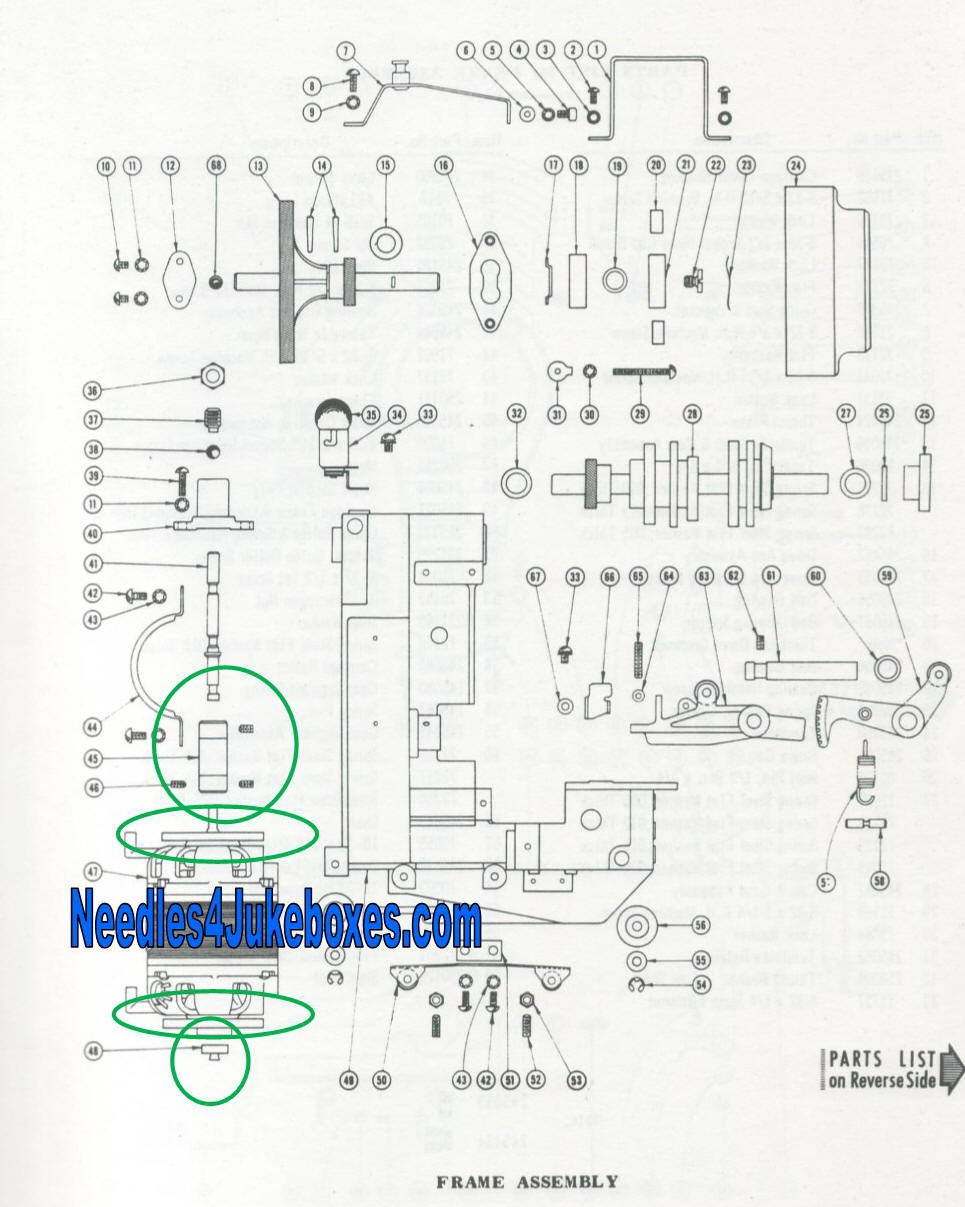 Seeburg Jukebox Parts
